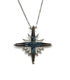 14K Gold & Black Diamond Star Of Bethlehem Opening Magnetic Necklace